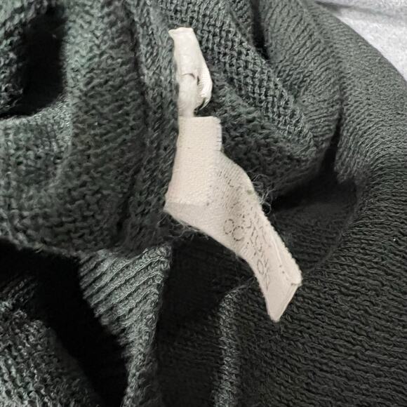 Zanone Sweater Mens Sz 54 XL V Neck Green Charcoal Gray Lightweight Cotton - Picture 5 of 5